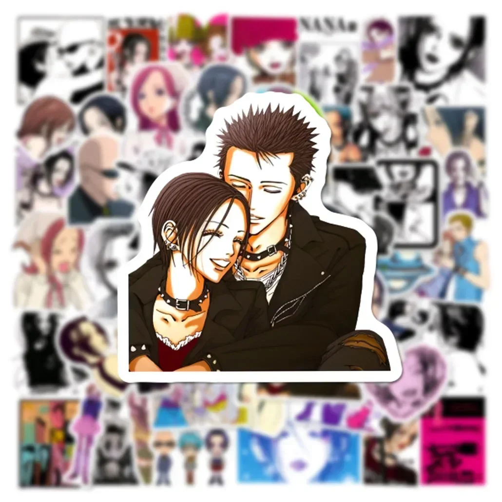 50PCS Anime NANA Stickers Graffiti Decals Decoration for Phone Laptop Stationery Waterproof Cool Sticker Toys Girls Gift