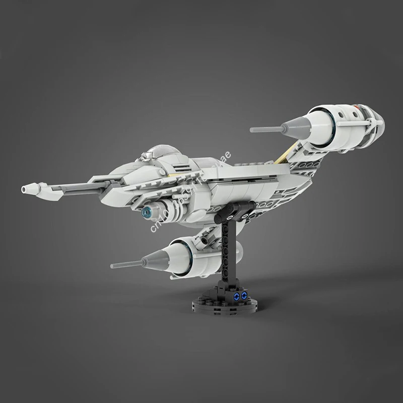 

348 шт., набор строительных блоков Star Batter Vehicle Moc-Mandaloriansda N-1, набор миди-масштабной модели Starfighter для дисплея и фанатов