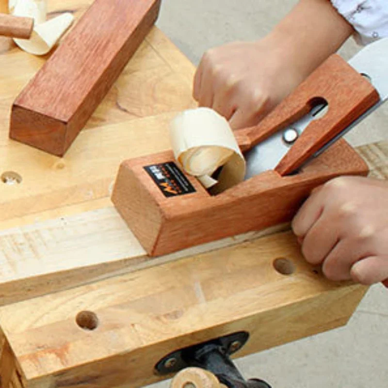 Woodworking Manual Planer Mini Hand Push Carpenter Tool Small Hand Planer for Household DIY Wooden Craft Woodworking Accessories