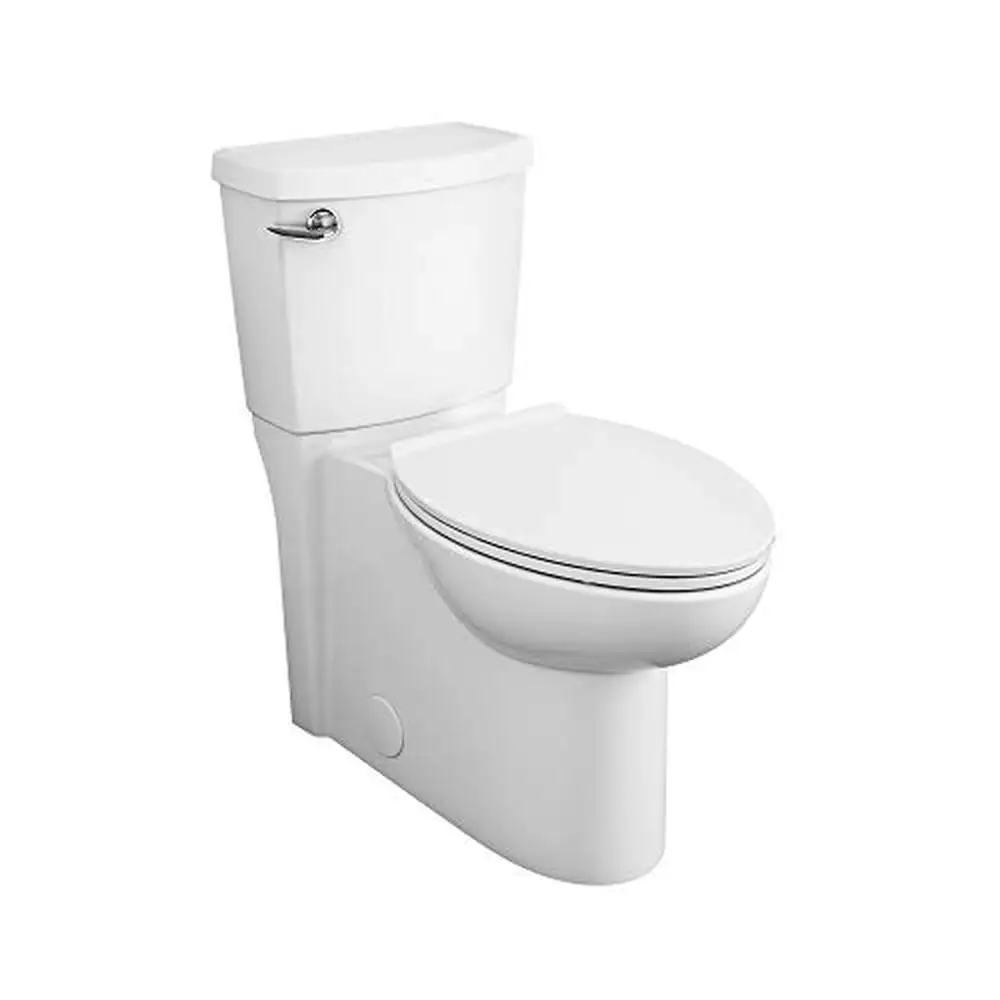 Elongated Skirted Two-Piece White Toilet Seat 1.28 gpf/4.8 Lpf Chair Height Cadet3 FloWise