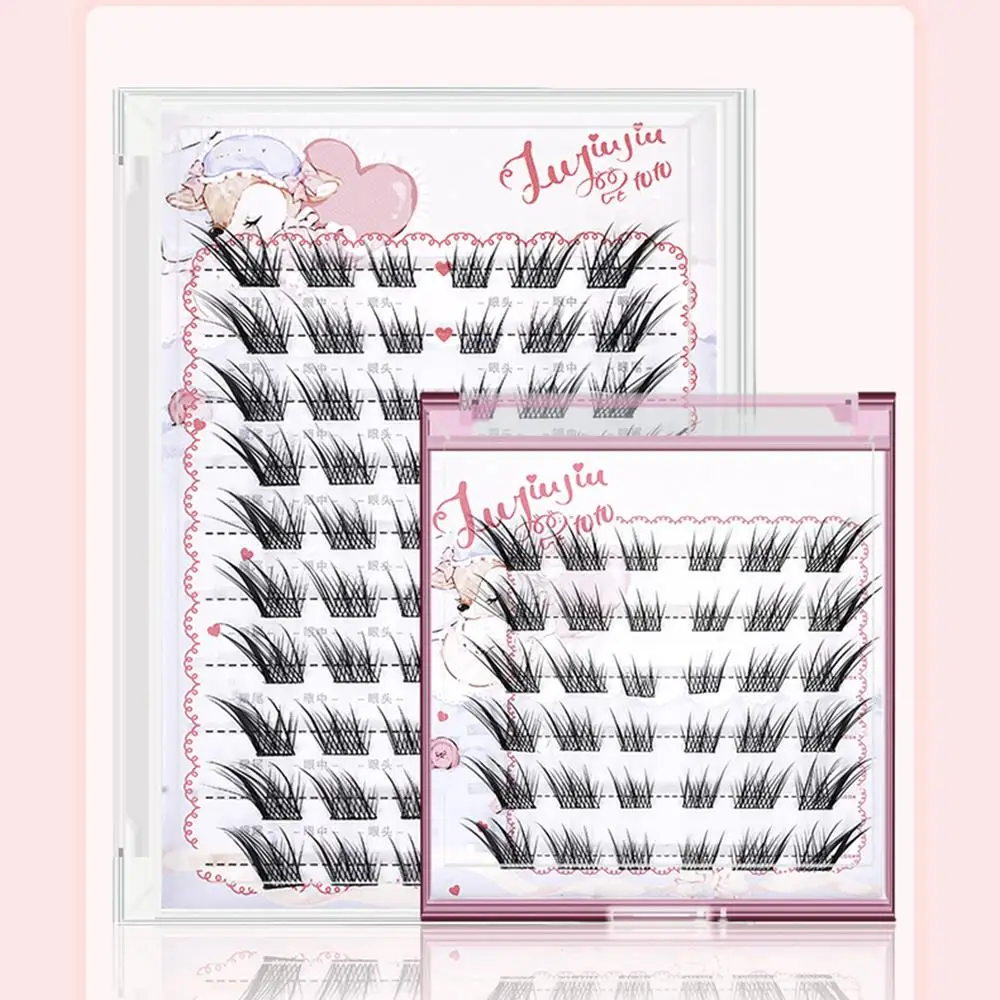 Wimpertransplantatie Zelfklevende wimper Lijmvrije clusterwimper Fox Eye Valse wimpers Gesegmenteerde wimperverlenging Dagelijks gebruik Wimper