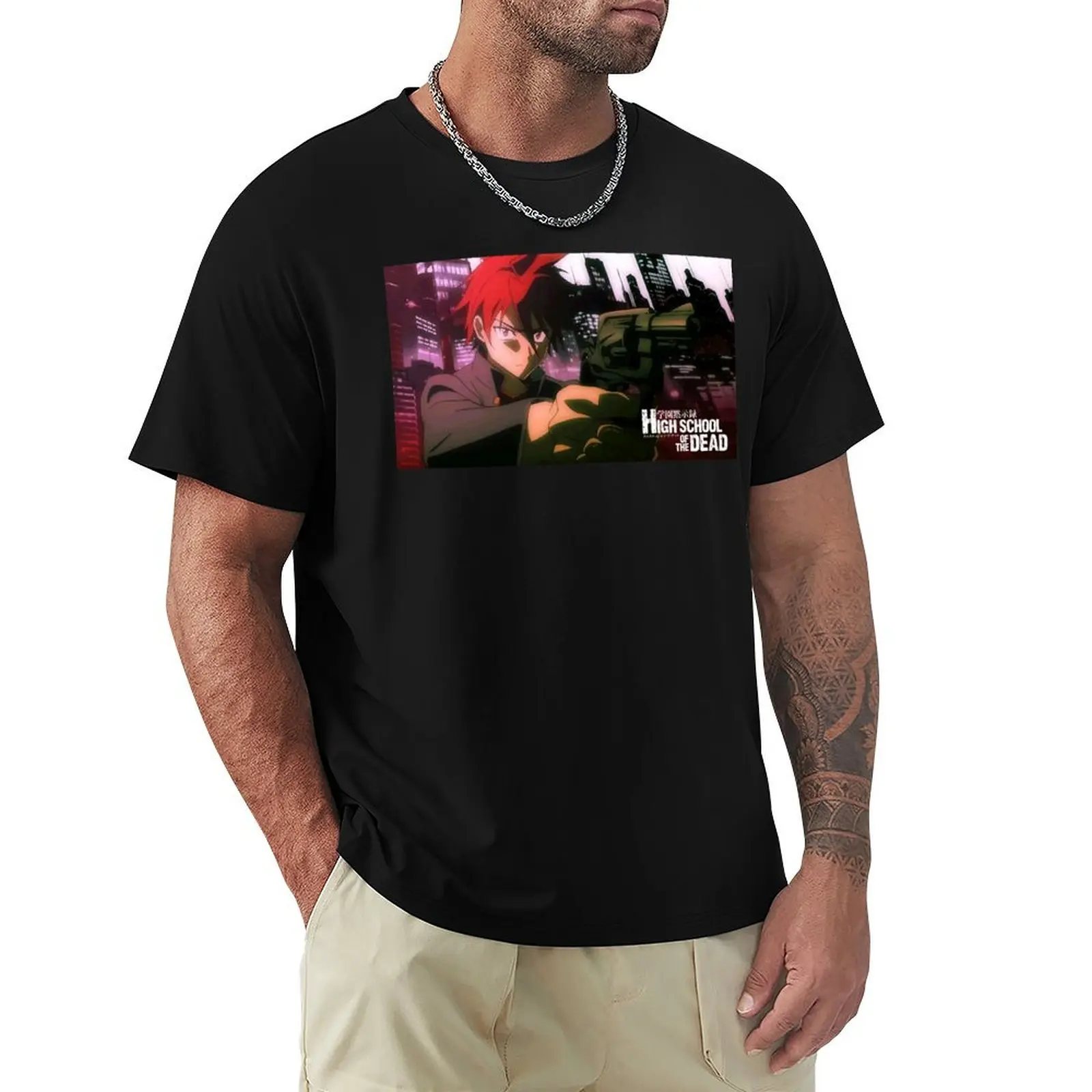

High School of the Dead #5 T-Shirt Functional Casual Short Sleeve Tee
