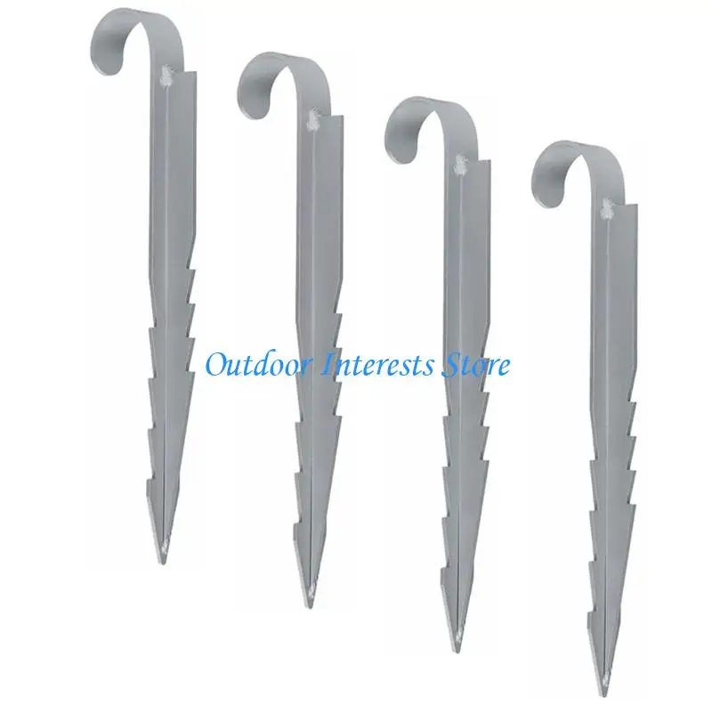 

4Pcs Heavy Duty Ground Stakes Ground Hook Fixing Anchors for Swing Yard 400C