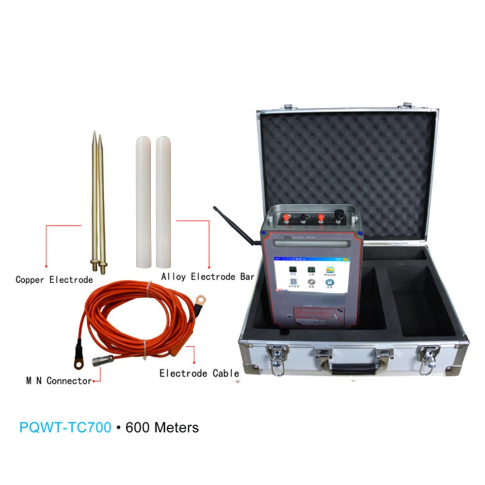 PQWT TC700 Portable Deep Underground Water Detector Optional Depth 600m Water Survey Tools