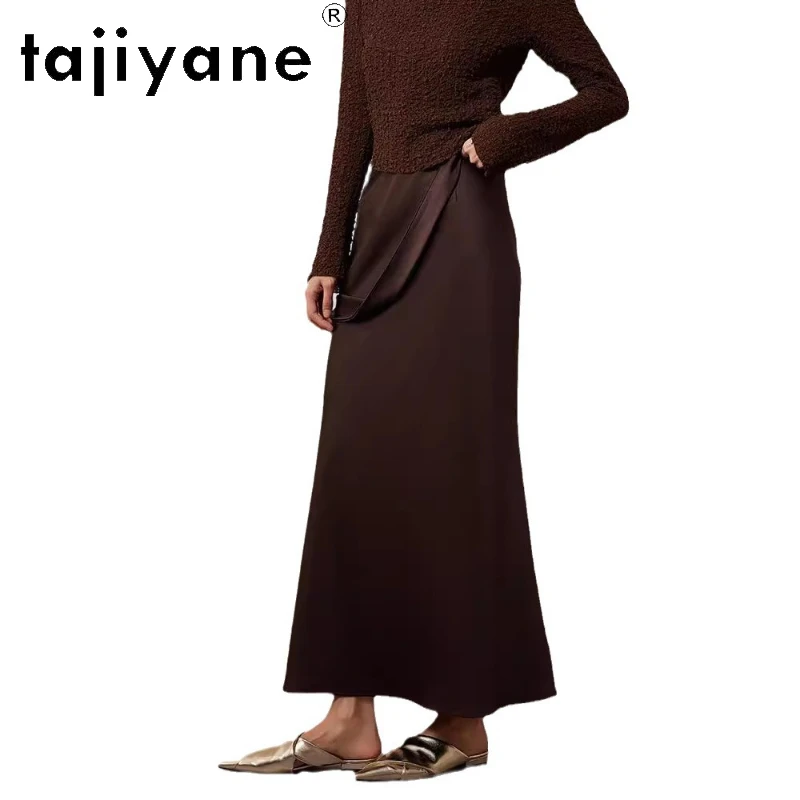 

TAJIYANE Skirts Womens 2024 Luxury Korean Fashion Long Skirt New Arrivals Fall Clothes Women Slim Fit Temperament Юбка Женская