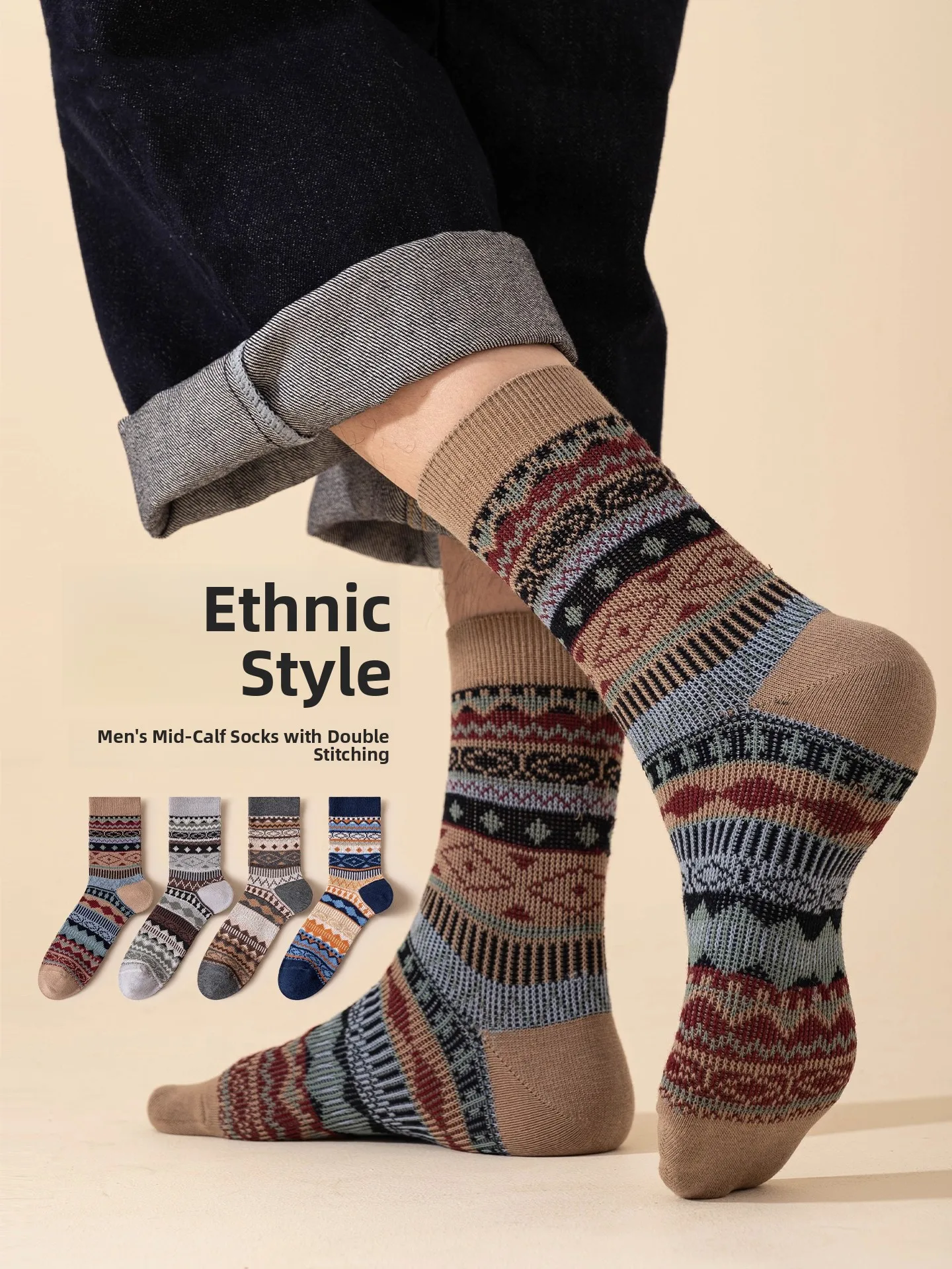 sos-da-uomo-autunno-inverno-2025-nuovo-retro-etnico-sle-doppio-ago-lungo-sos-traspirante-assorbente-del-sudore-cotone-a-meta-polpaccio-sos