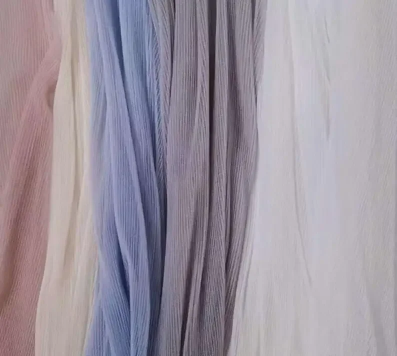 6 Colors High quality Light blue  Fabric grey well drape soft Tulle fabric For Girl Dress  Tutu Dress, Wedding lace 1 yards