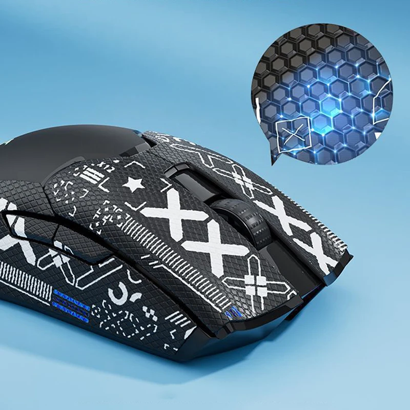 Personalized Printed Mouse Stickers DIY Non Slip Mouse Grip Tape Skate Sticker For Razer Viper Ultimate/V2 Pro/Mini Mouse Decals