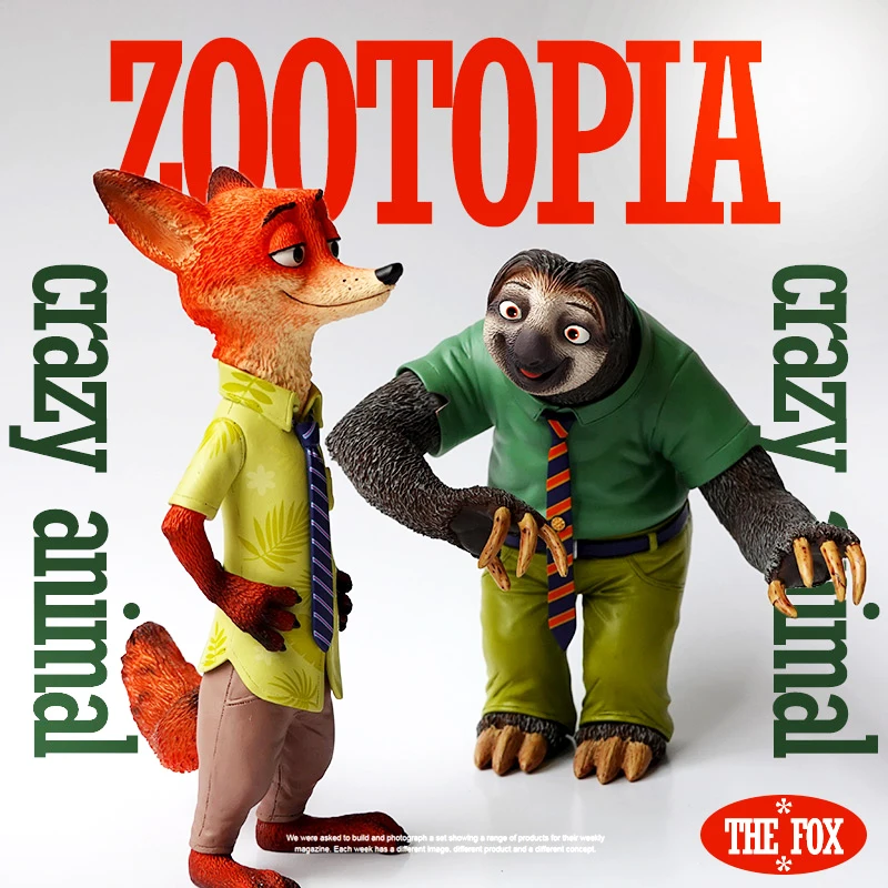 

Zootopia Nick Wilde & Flash Resin Figures - Fox & Sloth Character Statues