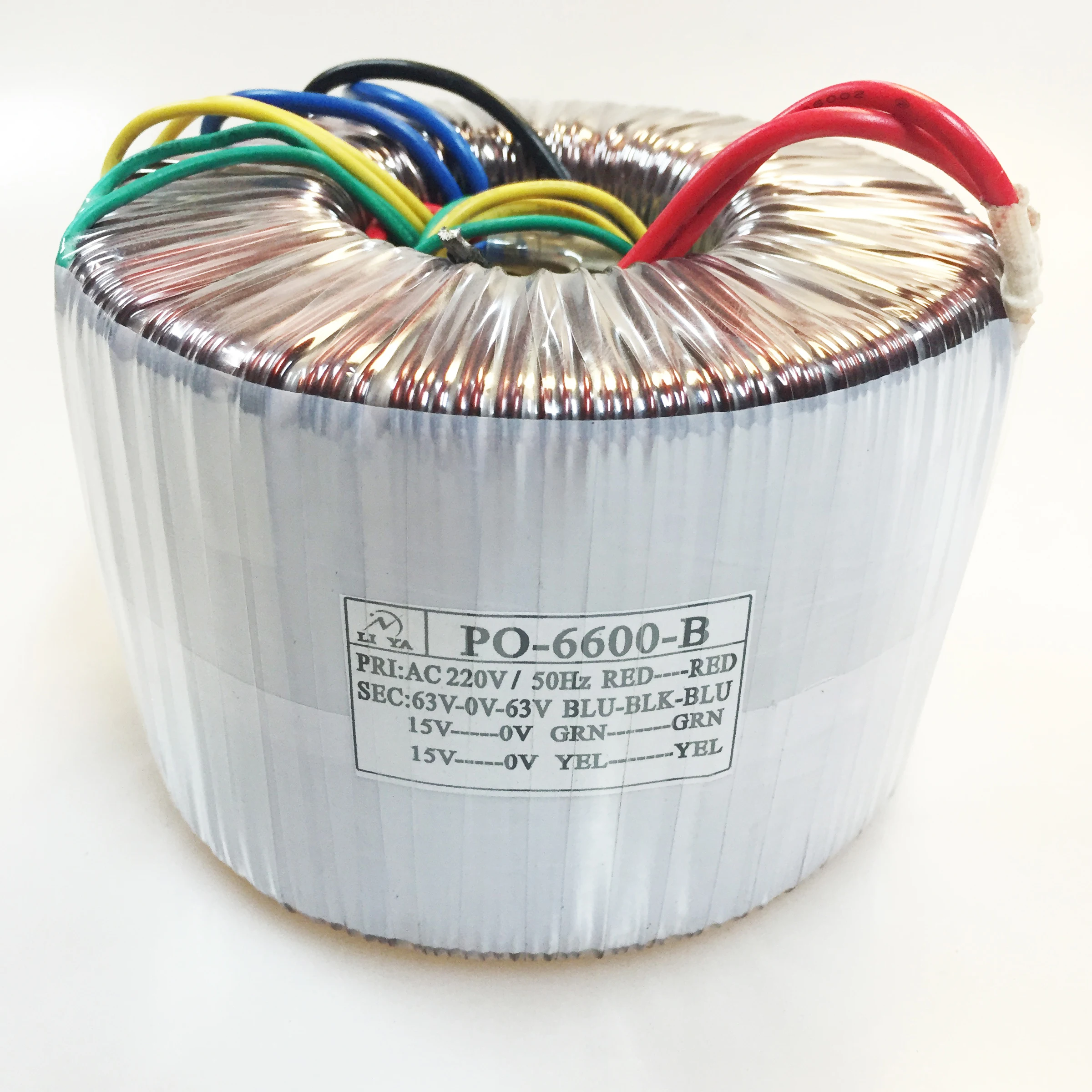 800W toroidal transformer 220V to 63V/15V low frequency isolation single-phase cattle pure copper amplifier transformer