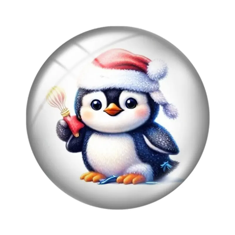The Cute Penguins  12/18/20/25mm glass cabochon  bracelet pendant rings for jewelry demo earrings back Making findings