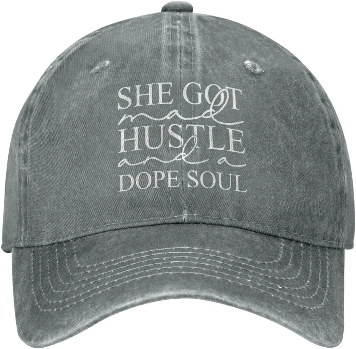 Funny Hat She Got Mad Hustle and A Dope Soul Hat Men Baseball Hats Trendy Caps