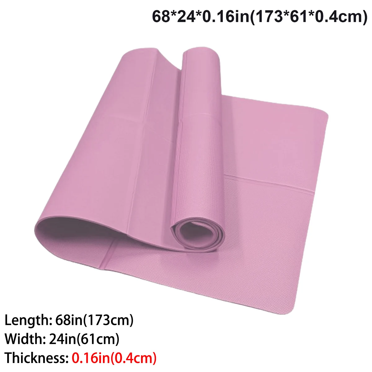 Faltbare Yogamatte, umweltfreundlich, EVA, faltbar, Reise-Fitness-Übungsmatte, 3 mm/4 mm/6 mm dick, für Yoga, Pilates und Bodentraining
