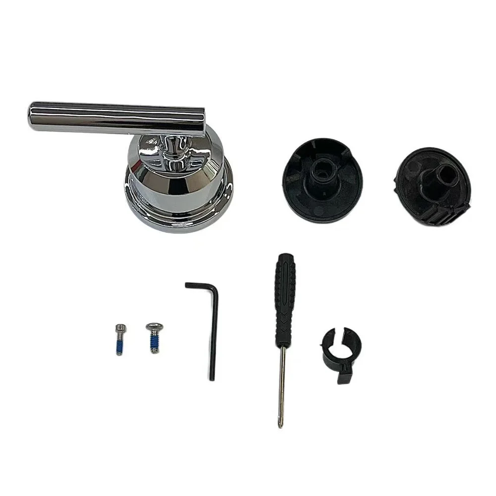 

1set Shower Valve Handle Kit Long-lasting Chrome Shower Handle Replacement For T2901BL Easy DIY Upgrade For Bathroom Hardware
