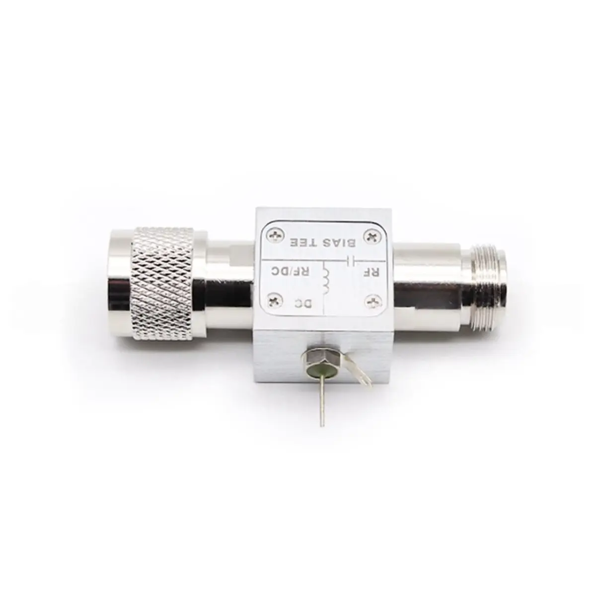 A86G NEW 0.01-3GHz Bias Tee 2A/3A High Current 50V DC Block 75ohms with N-Type Female to Male Connector