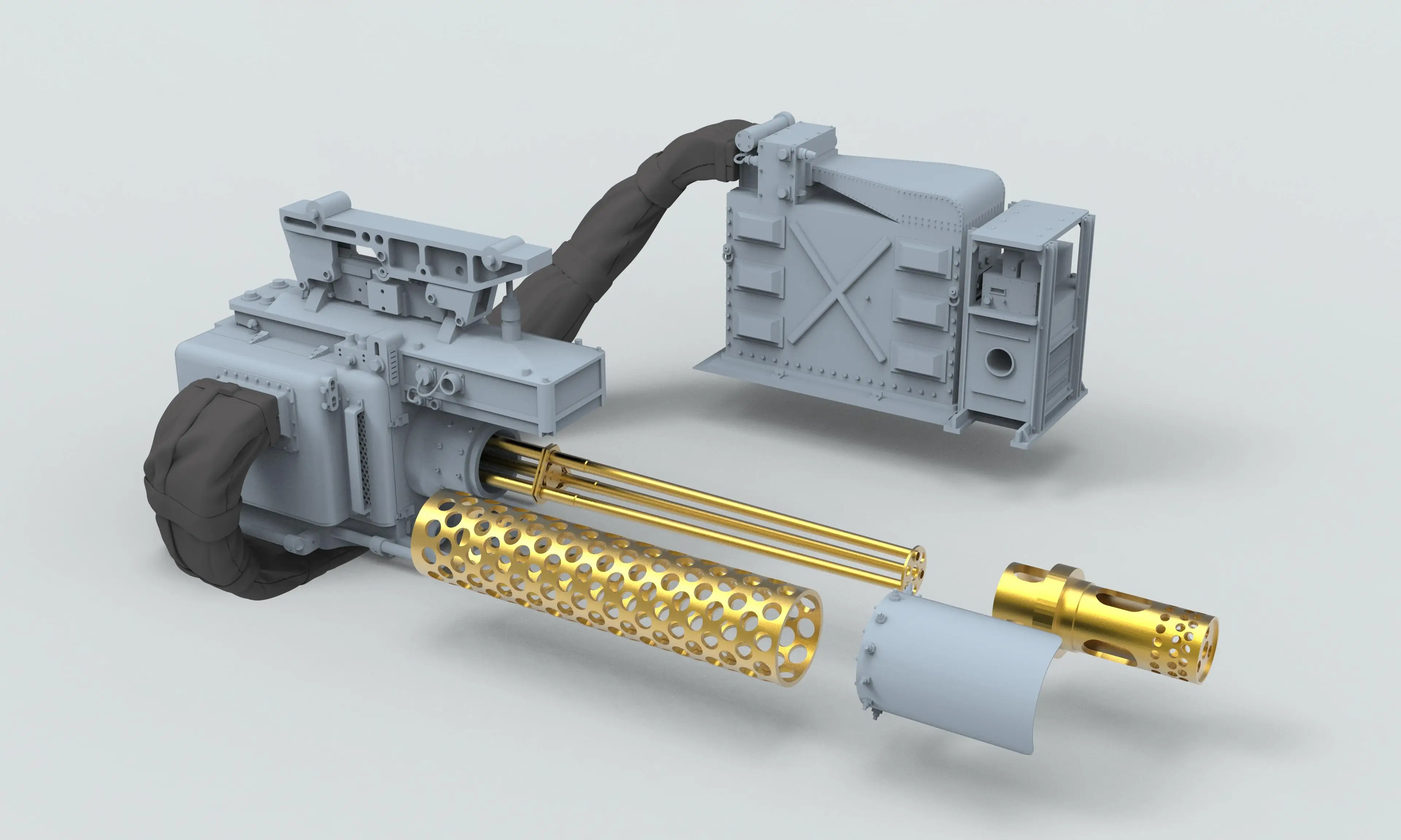 Zimi Model TC3D009 Schaal 1/35 M197 20MM GATLING GUN RECHTS KANT