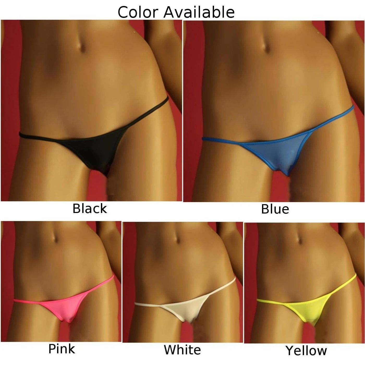 T-back Thongs G-string See-Through Sheer Smooth Ultra-Thin Underpants For Women Knicker Lingerie Low Ries Mesh