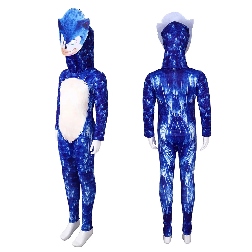 زي تنكري لهالوين على شكل سونيك ذا هيدج هاغ، بدلة ضيقة قطعة واحدة، ملابس مسرحية عرقية للنساء، موضة صيف 2025