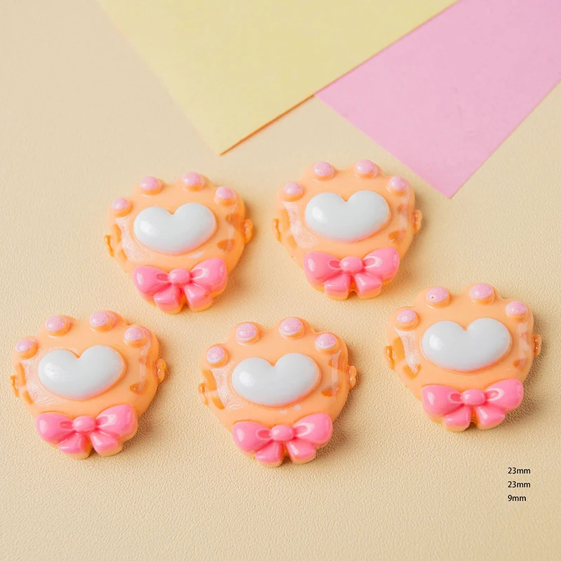 10Pcs New Multi-coloured Love Cat Claws Cream Glue Accessories Fun Hairpin Headband Mobile Phone Case Water Cup Diy Accessories