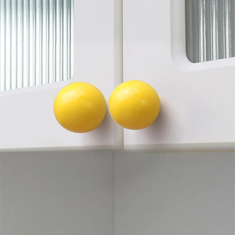 Colorfull  Ceramic Furniture Cabinet Knobs Children Handles for Furniture Decorative Dresser Drawer Cupboard Pull Hardware