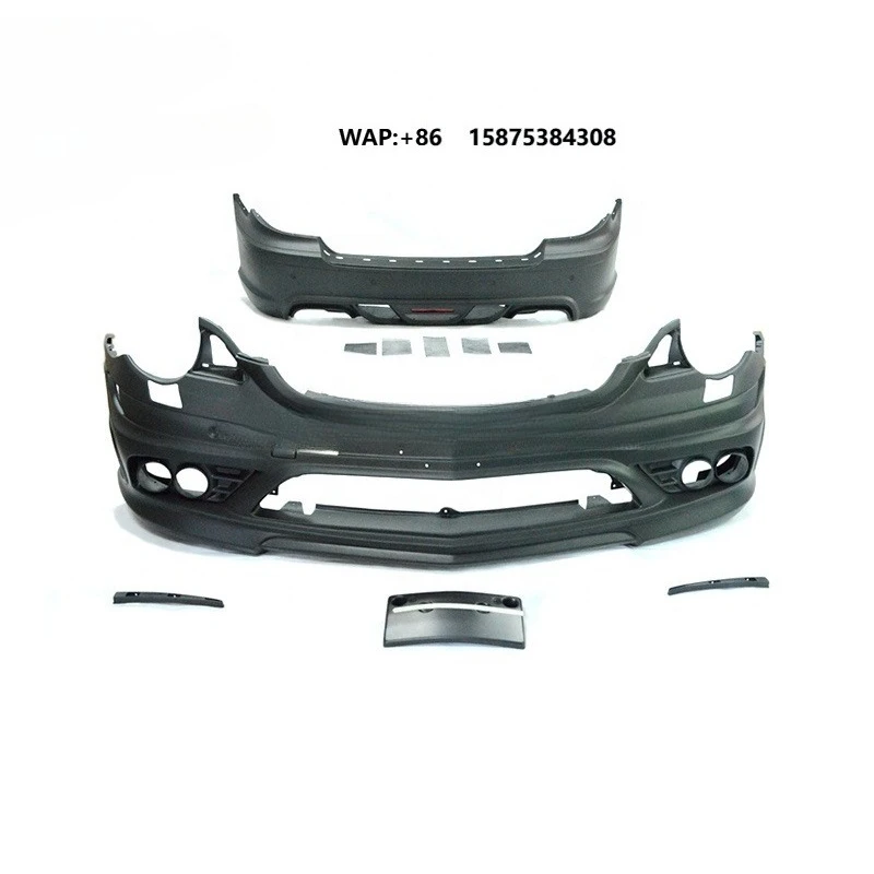 Update to WD Style Carbon Fiber Front Rear Bumpers Body Kit for  Bens R Class