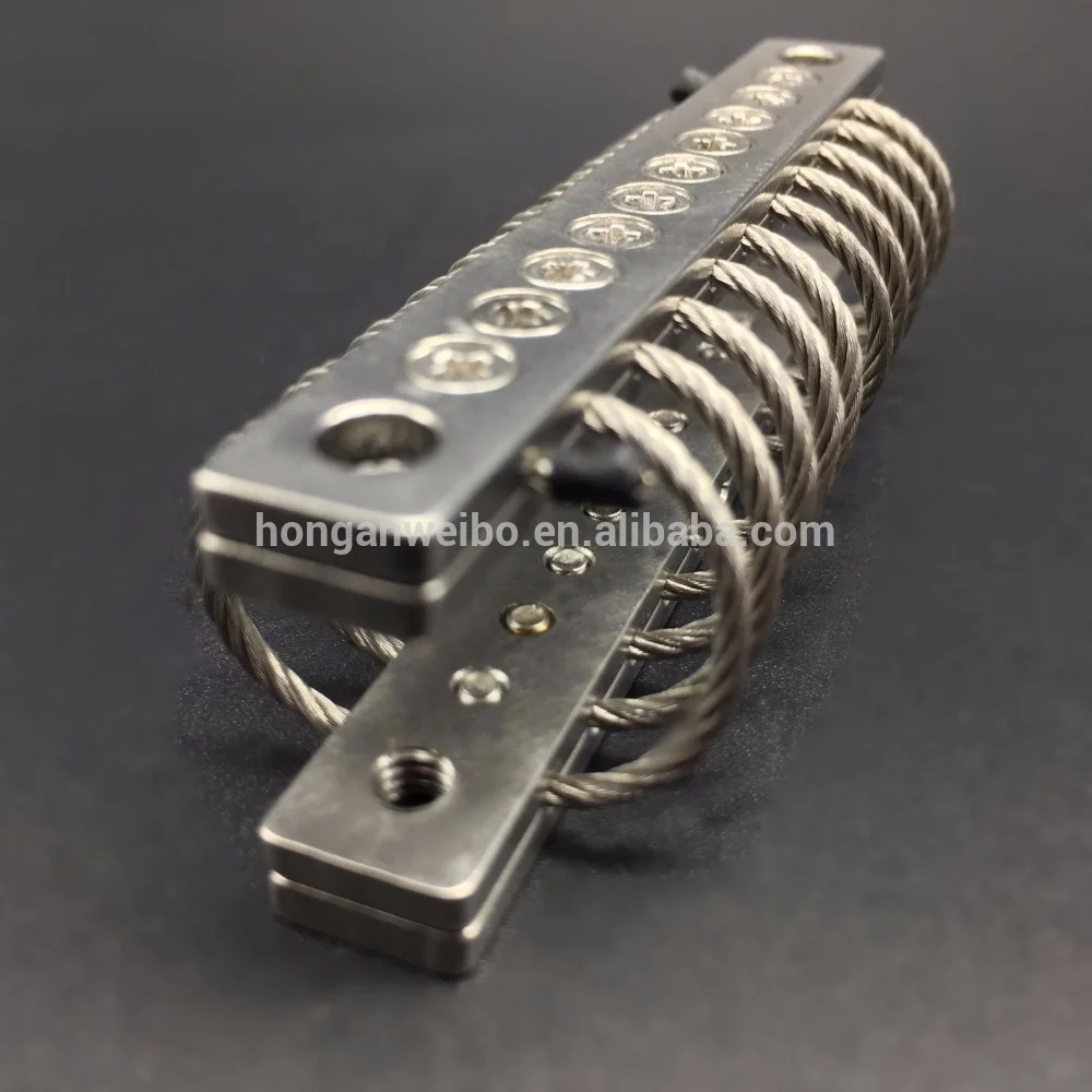 Accesorios para máquinas Electrónica integrada Cámara Componentes de vibración de choque JGX-0240D-3.6A Aislador de cuerda de alambre de acero inoxidable