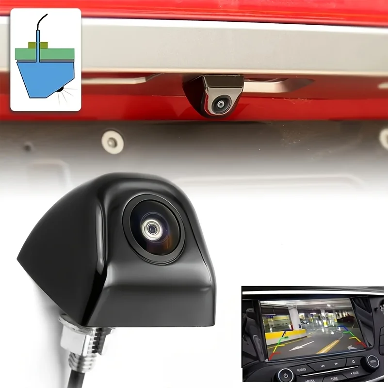480P Night Vision Metal Backup Camera Kit, Wide Angle CMOS -Includes Video & Power Cables,Manual - Perfect for All Vehicles, Rvs