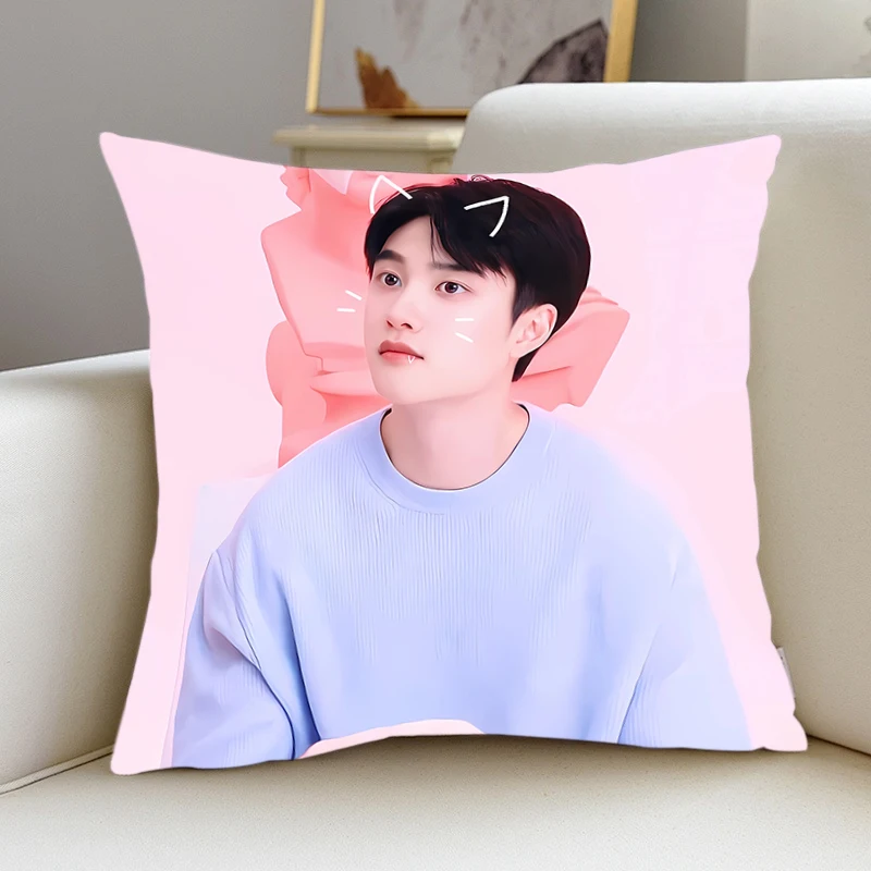 Pillow Cover D.O. Doh Kyungsoo exo room bedroomo office coffee shop Dakimakura Throw Pillows iving room Pillowcase Home Decor