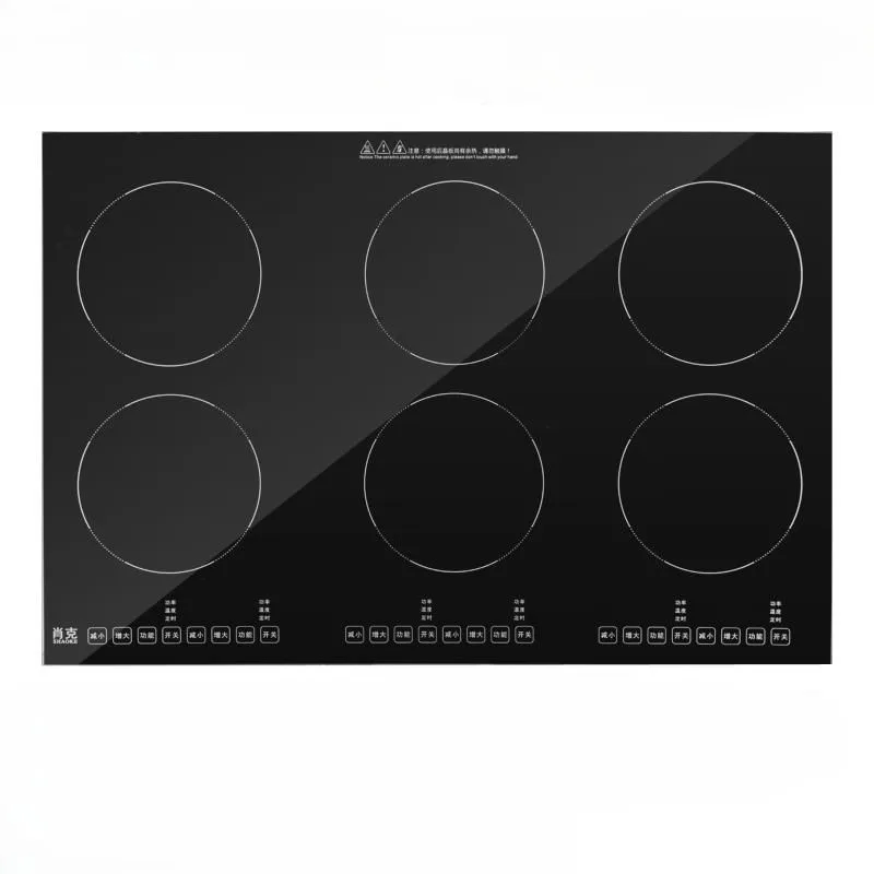 

Built-in Induction Cooktop Touch Screen Induction Cooker 6 Plate Burner Electric Induction Stove Cooker