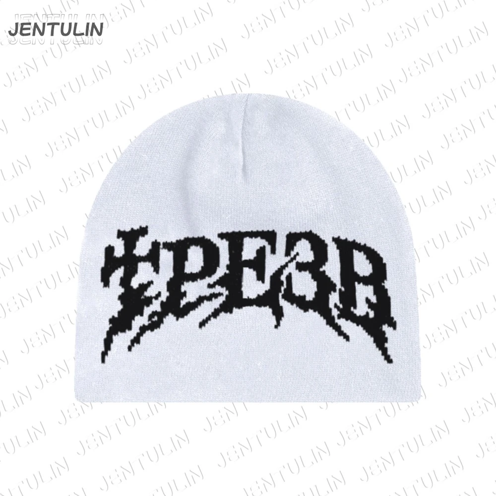 Y2k Women Hat Knitting Sober Beanies Трезв Caps For Men Y2k Streetwear Winter Fashion Kpop Vintage Gothic Warm Hip Hop Unisex BF
