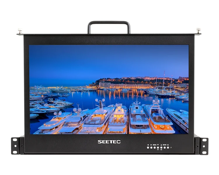 SEETEC SC173-HD-56 SC173-HSD-56 17.3 Inch 1RU Pull Out Rack Mount Monitor Full HD 1920x1080