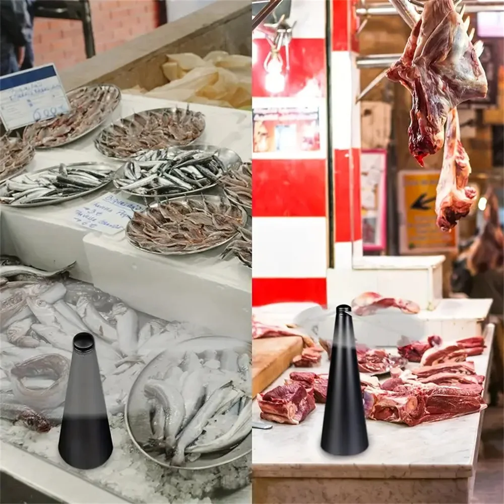 Fliegenventilatoren für Tische, Insektenventilatoren mit holografischen Flügeln, hält Fliegen weg vom Picknick, Grillen, Restaurant, Party, drinnen und draußen – Detail 13