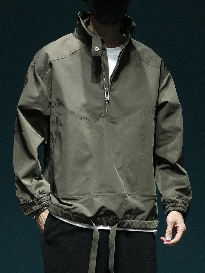 

Уличная рабочая одежда Jaet, мужская свободная посадка в стиле ретро с застежкой-молнией, горная серия, повседневная одежда из полиэстера и волокна, Long Sve Jaet