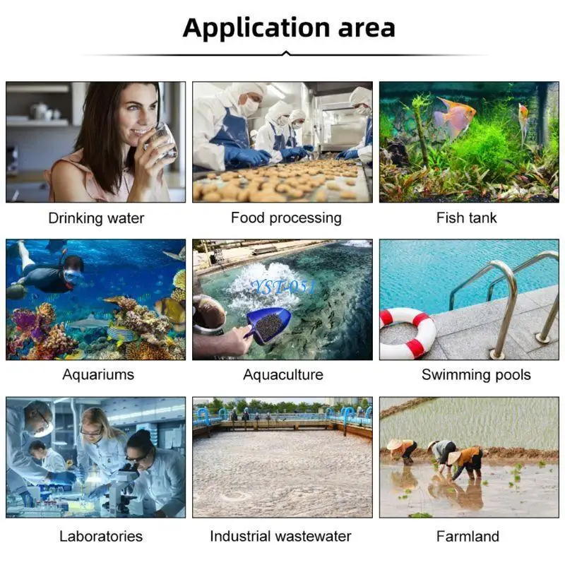 E15A PH-meter Digitale TDS-waterkwaliteit EC-temperatuurtest 4 in 1 voor aquariumzwembad