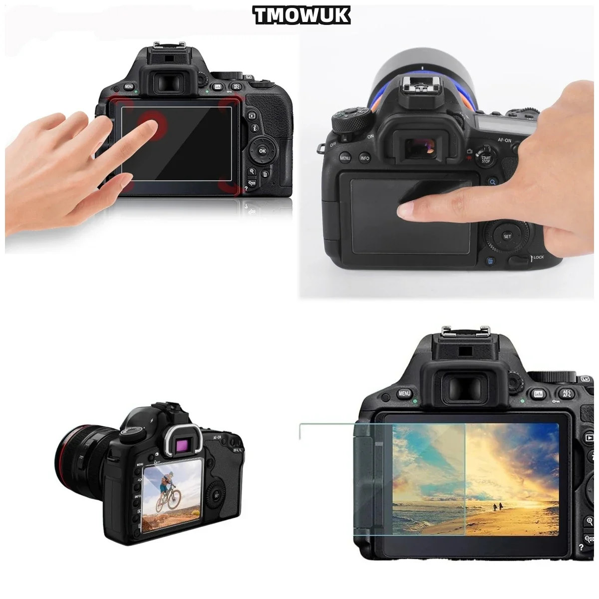 For Canon 3000D 4000D, Premium Quality Screen Protector, Crystal Clear 9H Tempered Glass