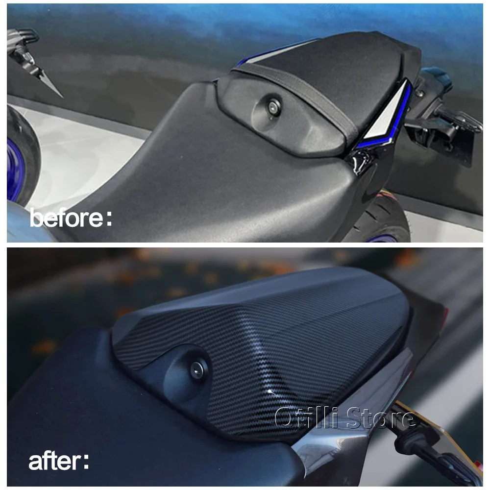 For YAMAHA MT-09 MT09 SP 2024 2025 Motorcycle Black Carbon Fiber Rear Seat Cowl Passenger Pillion Tail Fairing Cover view 3