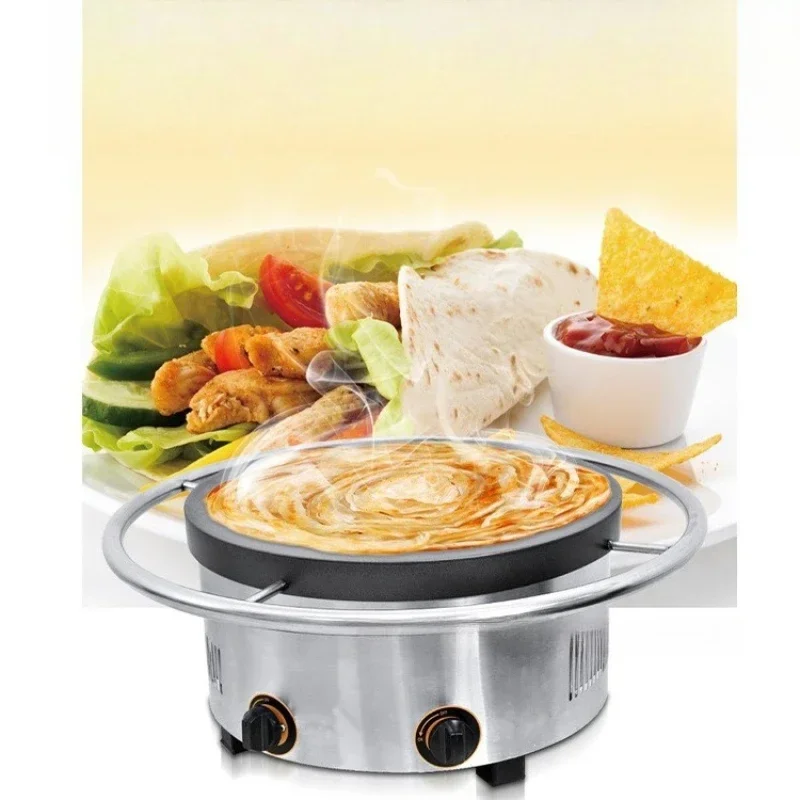 Pancake fruit machine, miscellaneous grains, pancake machine, commercial stall, manual rotating cake bell gripper,