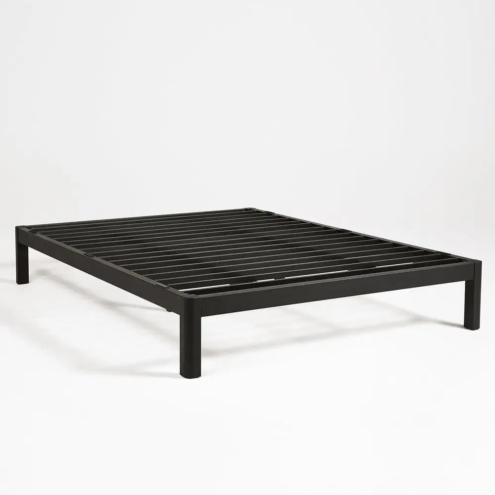 

Queen Size Metal Platform Bed: Silent, Sturdy with Extra Slats, Low-Profile Design - Ideal for Mattress and Bedroom Decor