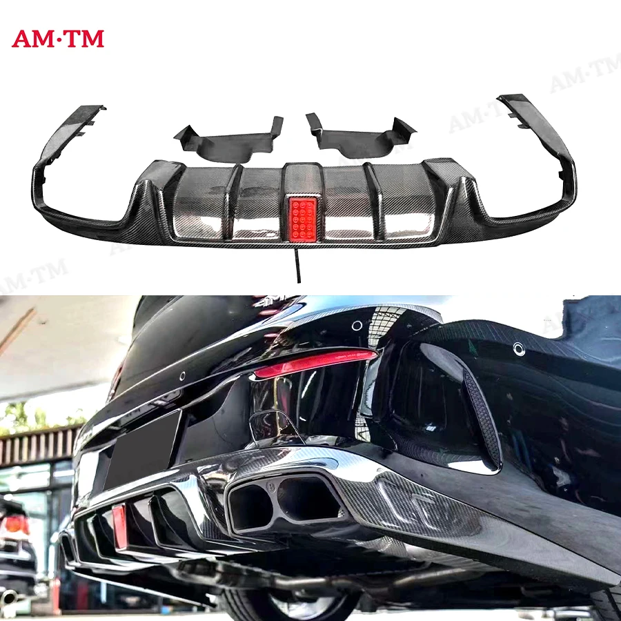 

For Benz E Class W238 E63 Carbon Fiber Back lip Car Rear Bumper Diffuser Rear Splitters Spoiler Car Accessories Body ki