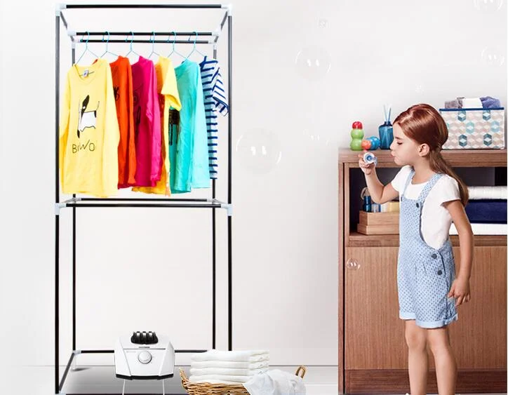 Tidjump เครื่องเป่าแห้งคู่, เครื่องอบแห้งเสื้อผ้าไฟฟ้า TJ-210M ใช้ในครัวเรือนตู้อบแห้งท่อสแตนเลสตู้เสื้อผ้าผ้า