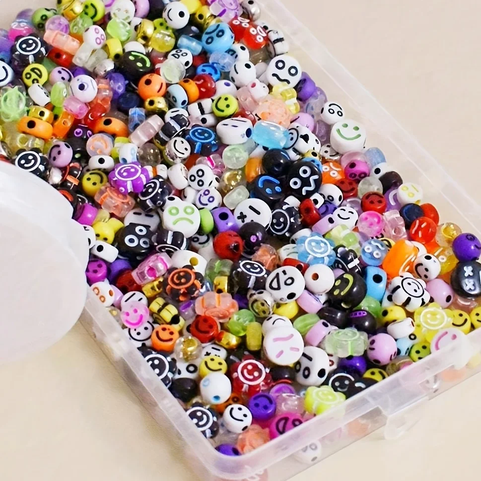 7-10mm Acrylic Beads. DIY Jewelry, Pendants, Decorative Beads, Festivals. (Random Style Color)