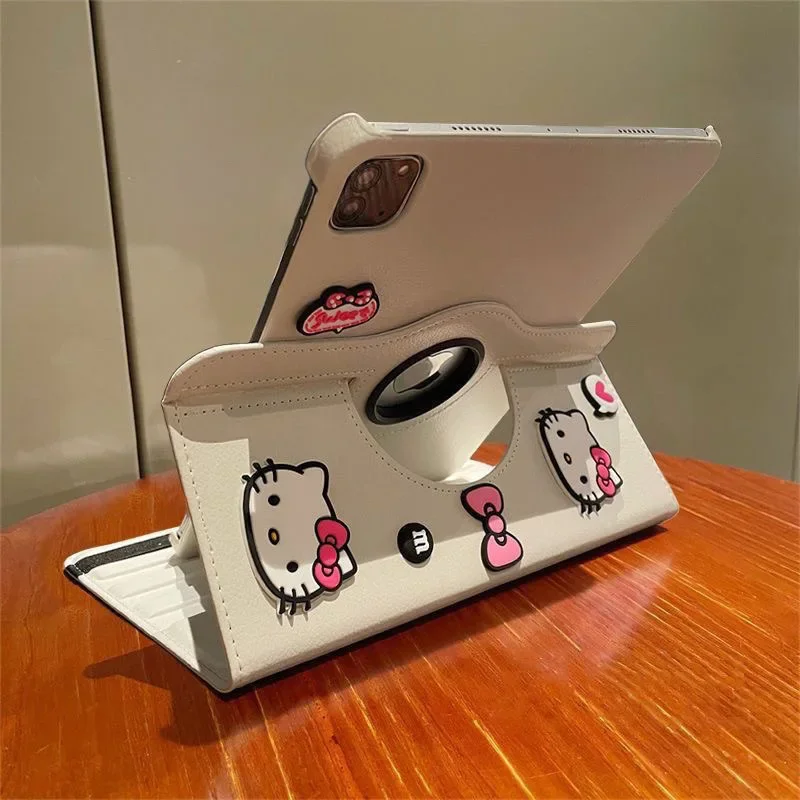 

Cartoon Hellokitty Ipad Case for 2025 A16 11th 11in Kawaii Kitty Cat Case for 10th Air4 5 10.9in Cases 8th 9th 10.2 Tablet Cover