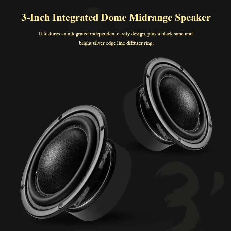 Altoparlanti da scaffale passivi HIFI 100W * 2 Potenza di uscita Divisione di frequenza a 3 vie 6,5 pollici Ad alta fedeltà 2.0 Audio domestico passivo