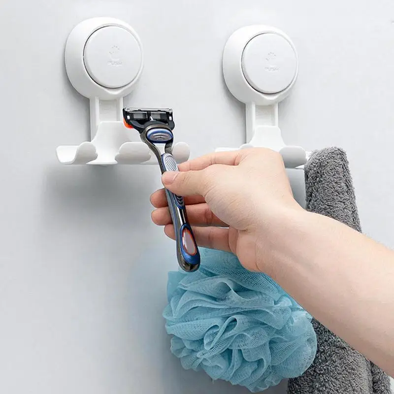 Shower Razor Holder Shower Wall Mounted Adhesive Men Shaver Razor Storage Rack Holder Home Bathroom Shelf Hooks Accessories