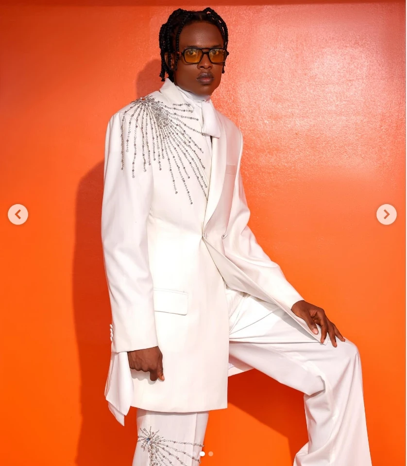 

White Groom Men Suit Set 2 Piece Blazer+Pants Trousers Crystals Cotton Wedding Tuxedos Formal Office Jacket Prom Coat Customized