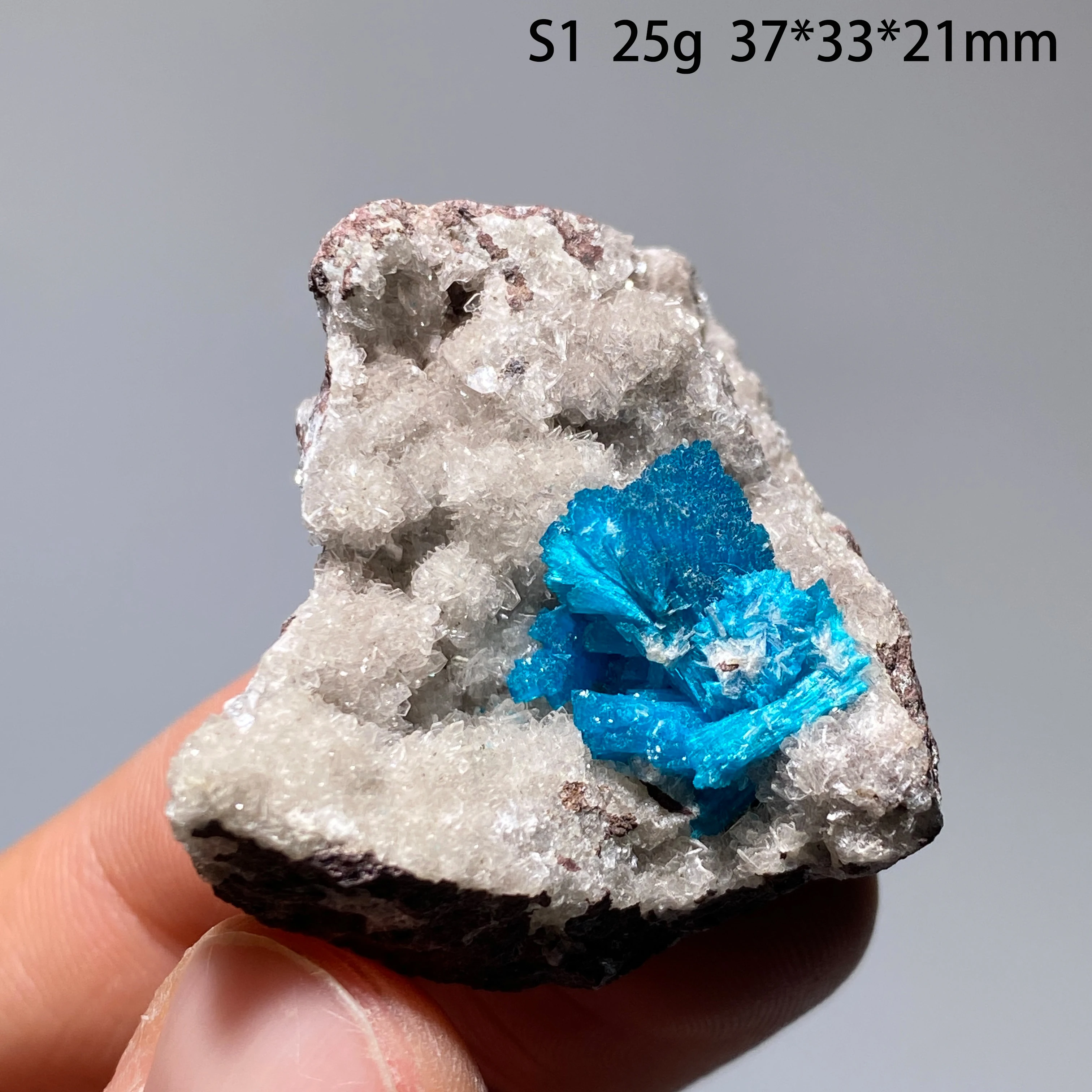 100% Natural Cavansite Raw Mineral Specimen Quartz Crystal Rock Healing Stone Home Decor Gift from India