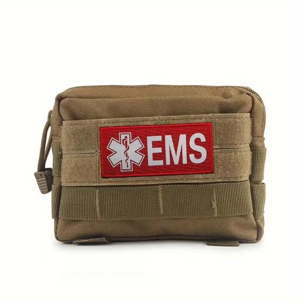 Emergency Medical Services EMS Tactical Vest Reflective Hook&Loop Patch Star of Life Backpack Outdoor Accessories
