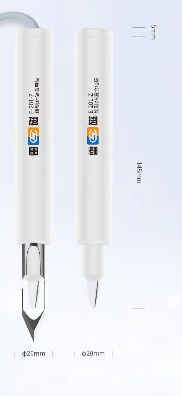 Sharp pH Probe electrode sensor Stainless Cone-shape sharp head BNC connector for meat soil cream fruits half solid