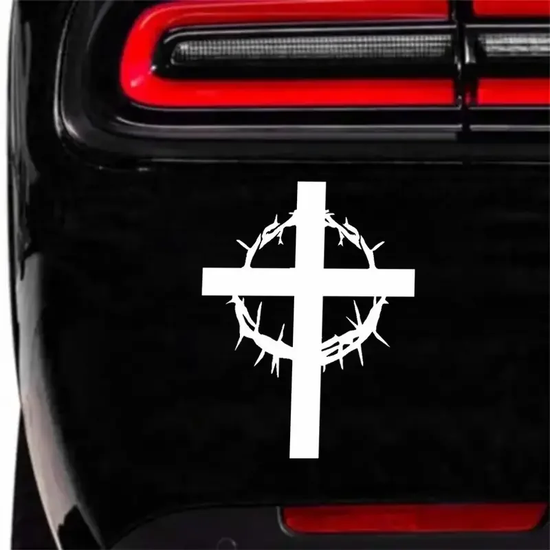 Jesus Christianity Cross Car Stickers, Stickers For Laptop, Bottle, Truck, Phone, Motorcycle, Jeep, Vehicle, Window, Wall, Cup D