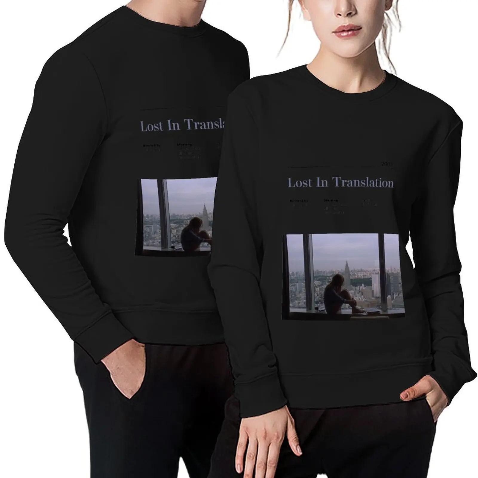

Lost In Translation Alternative Minimalist Movie Poster Sofia Coppola Pullover autumn tracksuit men sweatshirt men